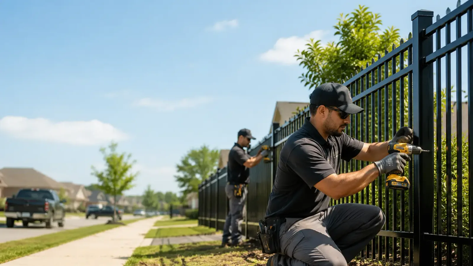 Metal Fence Installation in Saratoga, IN
